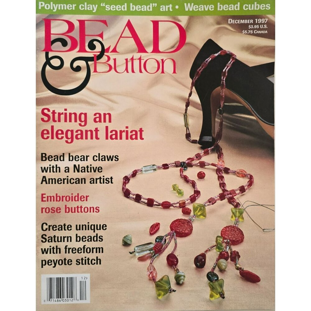 Bead & Button Magazine December 1997 String An Elegant Lariat